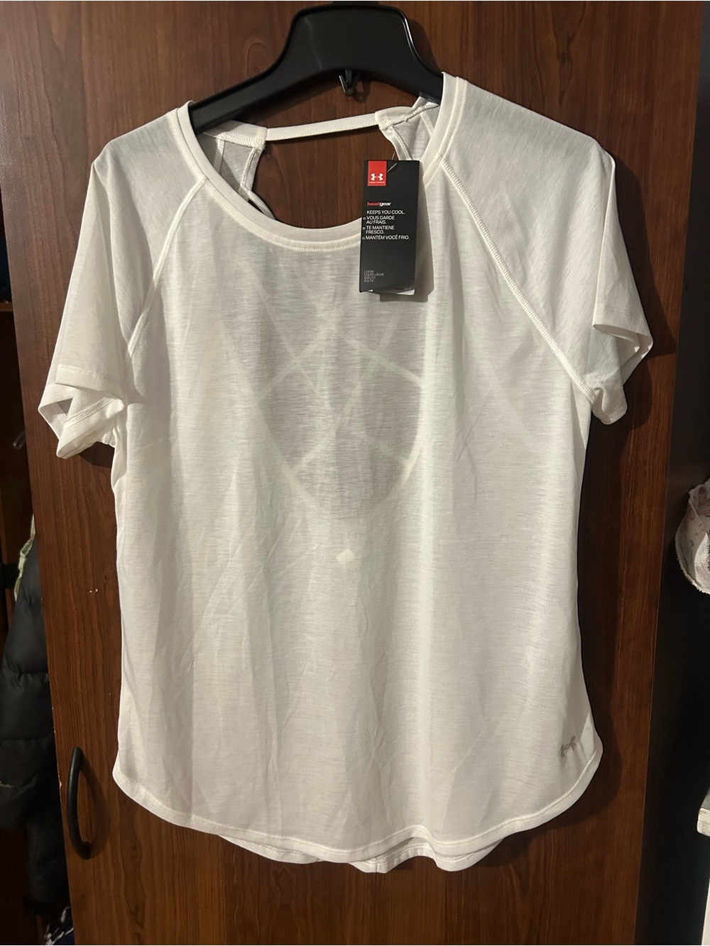 LG White Short Sleeve Women's Performance Tee